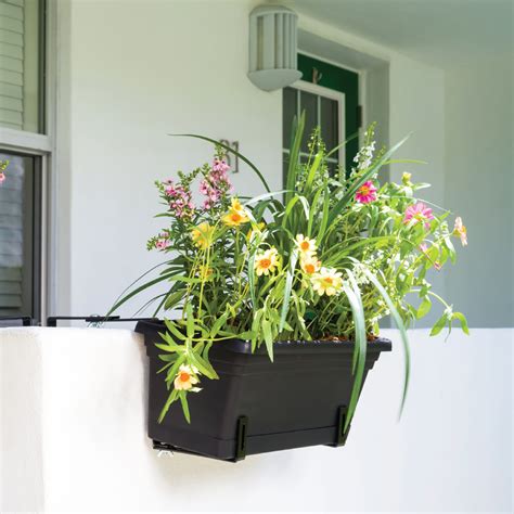 white metal planter brackets|adjustable railing planter brackets.